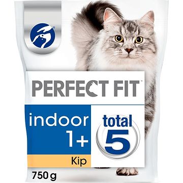 Foto van Perfect fit indoor adult 1+ brokjes kip kattenvoer 750g bij jumbo