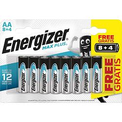 Foto van Energizer batterijen max plus aa, blister van 8 + 4 stuks