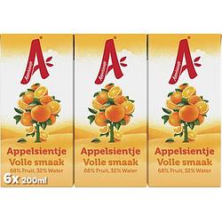 Foto van Appelsientje sinaasappel volle smaak 6 x 0, 2l bij jumbo