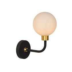 Foto van Lucide berend - wandlamp badkamer - 1xg9 - ip44 - zwart