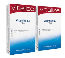 Foto van Vitalize vitamine k2 capsules voordeelverpakking