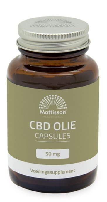 Foto van Mattisson cbd olie 50mg capsules