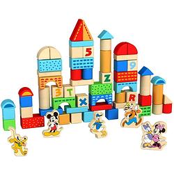 Foto van Disney blokkenset mickey mouse junior hout 100 stuks