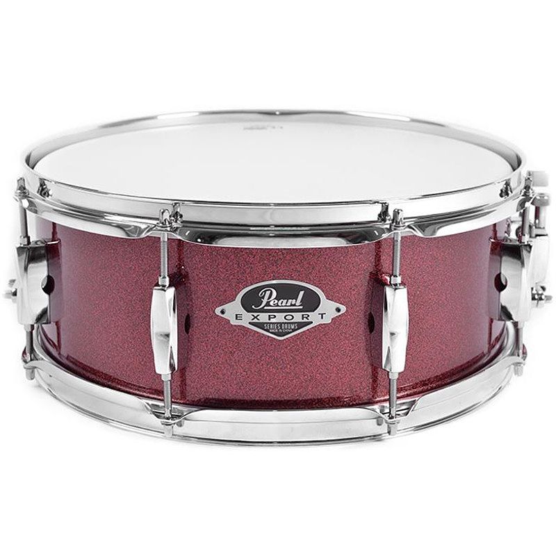 Foto van Pearl exx1350s/c704 export 13x5 inch snare drum black cherry gl.