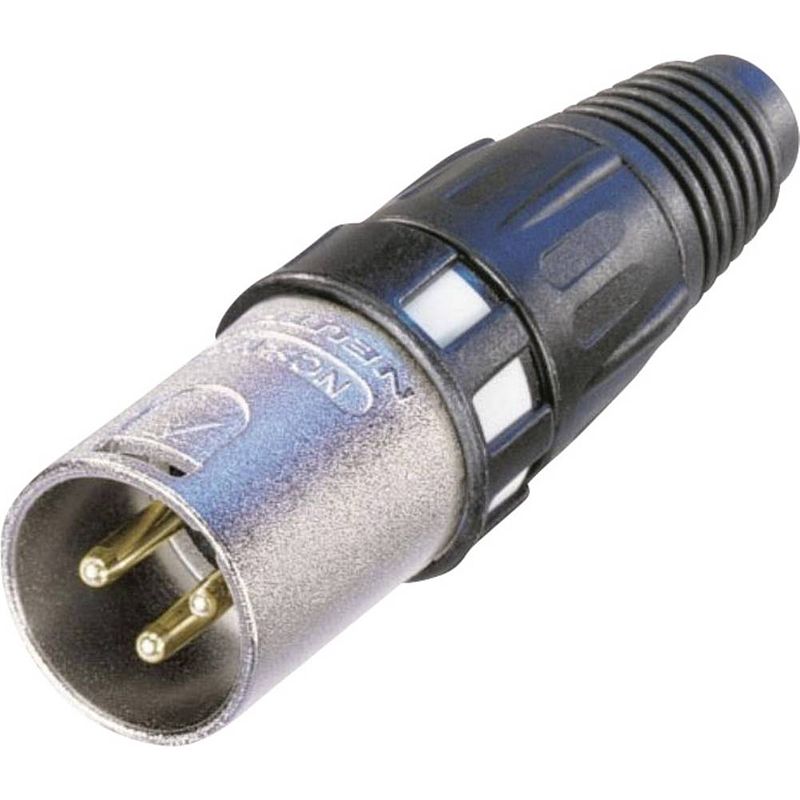 Foto van Neutrik nc3mxcc xlr-connector stekker, recht aantal polen: 3 zilver 1 stuk(s)