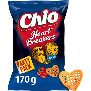 Foto van Chio heartbreakers paprika party pack 170g bij jumbo