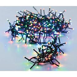 Foto van Christmas decoration cluster lichtsnoeren gekleurd-2x -140cm -192 leds - kerstverlichting kerstboom