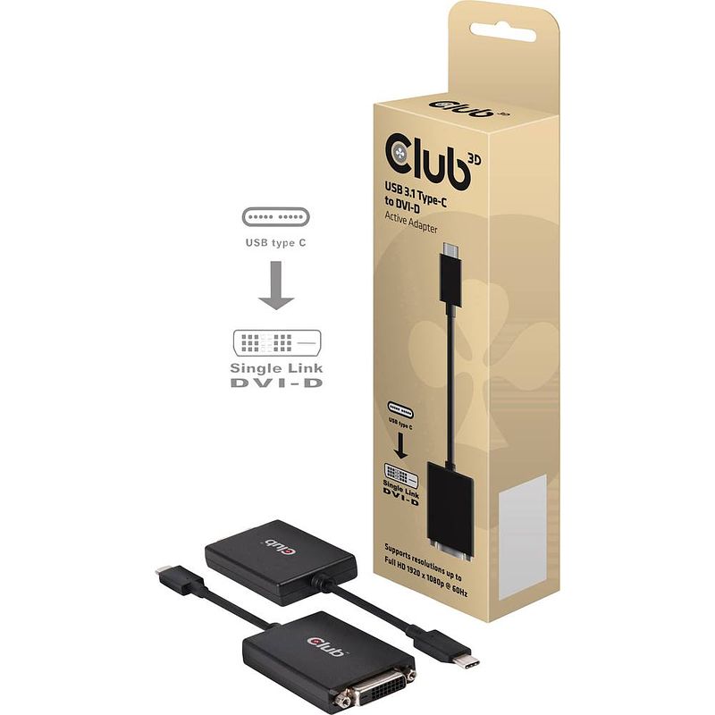 Foto van Club3d cac-1508 usb adapter zwart