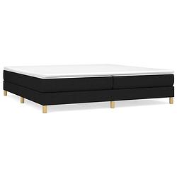 Foto van The living store boxspringbed - luxe - bedframe - 203 x 200 x 25 cm - kleur- zwart