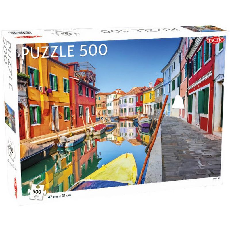 Foto van Tactic puzzel burano venetië 47 x 31 cm 500 stukjes