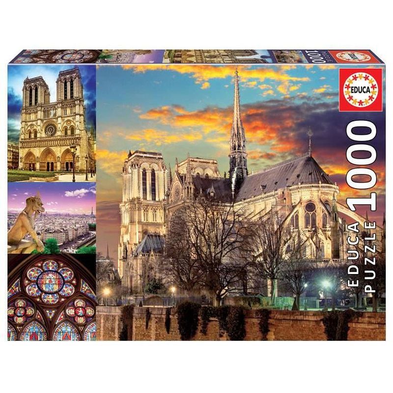 Foto van Educa - puzzel - 1000 collage de notre-dame