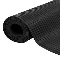 Foto van Vidaxl vloermat anti-slip 3 mm 1,5x4 m rubber brede ribbel