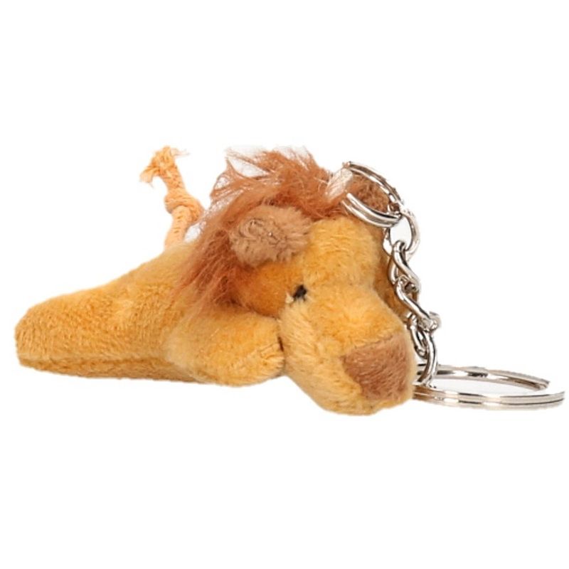 Foto van Pluche sleutelhanger leeuw knuffel 6 cm - knuffel sleutelhangers