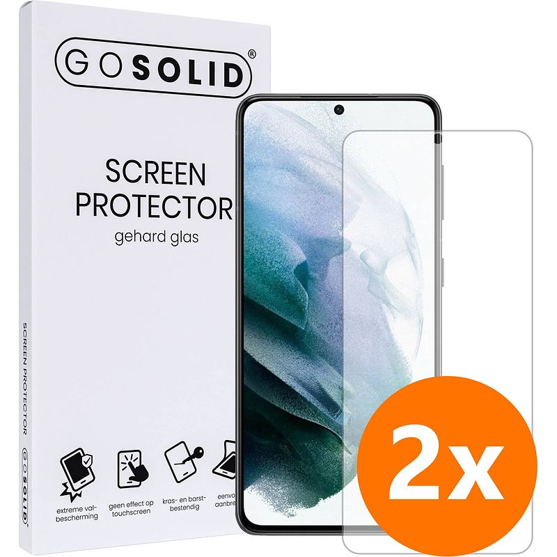 Foto van Go solid! honor 50 screenprotector gehard glas - duopack
