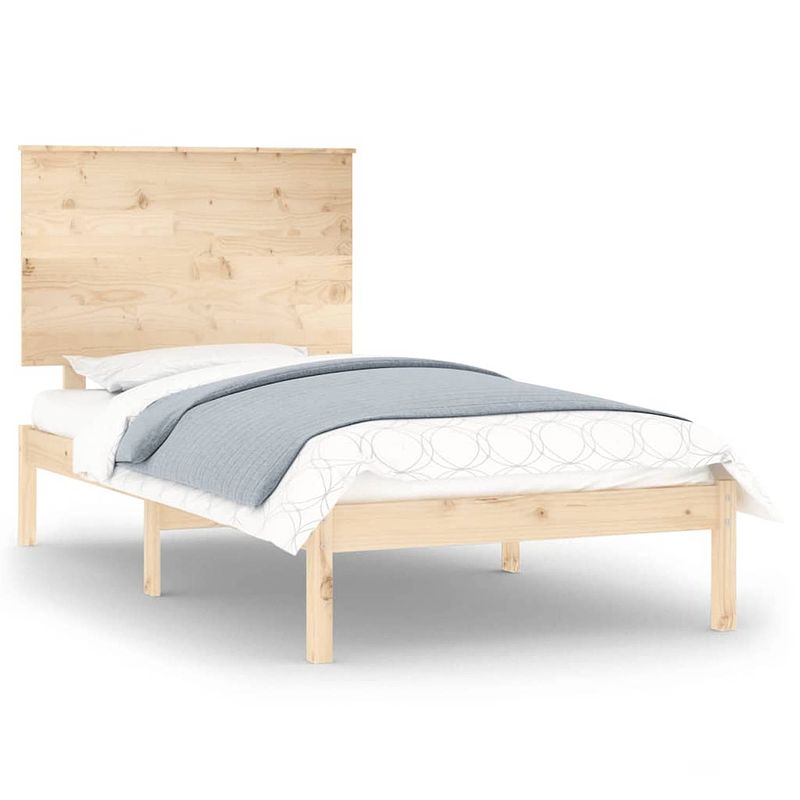 Foto van Vidaxl bedframe massief hout 90x190 cm single