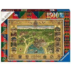 Foto van Ravensburger puzzel 1500 p - hogwarts / harry potter-kaart