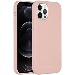 Foto van Accezz liquid silicone met magsafe voor apple iphone 12 (pro) telefoonhoesje roze