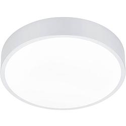 Foto van Led plafondlamp - plafondverlichting - trion wilson - 28w - aanpasbare kleur - dimbaar - rond - mat wit - aluminium