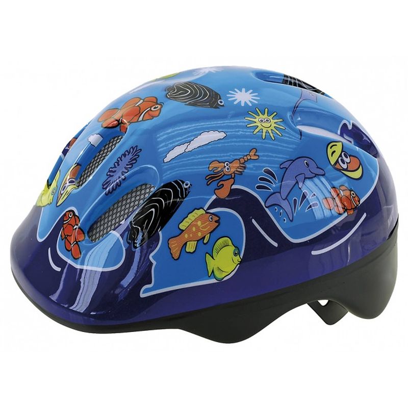 Foto van Ventura fietshelm sea world blauw maat 52/56 cm