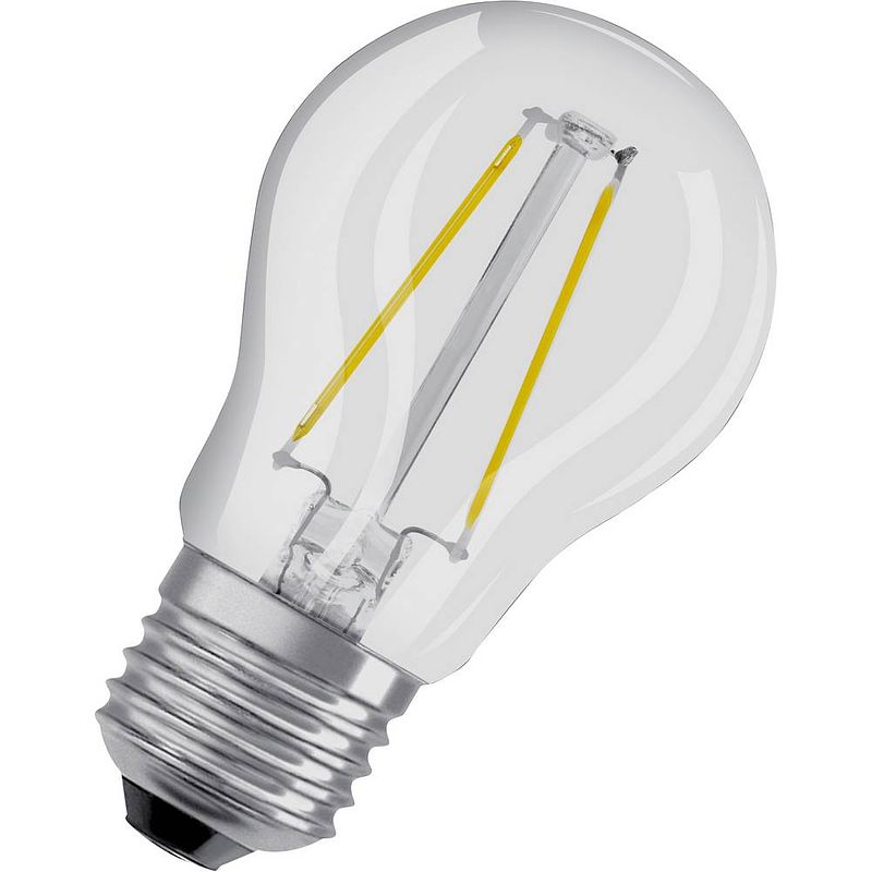 Foto van Osram 4058075434080 led-lamp energielabel f (a - g) e27 peer 2.5 w = 25 w koudwit 1 stuk(s)