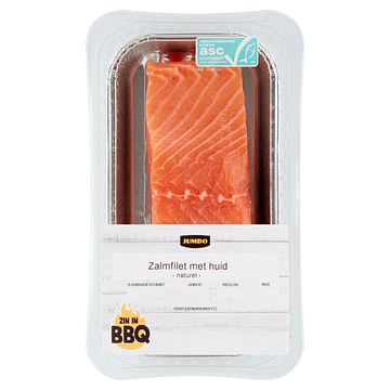 Foto van Jumbo zalmfilet met huid naturel 250g