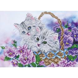 Foto van Diamond dotz dimaond dotz® kitty basket - diamond painting (60x46 cm)