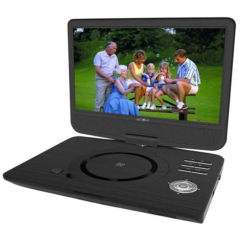 Foto van Reflexion reflexion draagbare dvd-speler 25.7 cm 10 inch incl. 12 v auto-aansluitkabel, werkt op een accu zwart