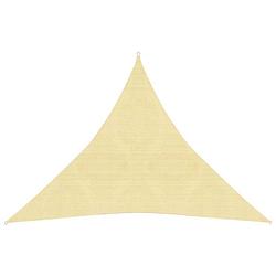 Foto van Vidaxl zonnezeil 160 g/m² 3x3x3 m hdpe beige