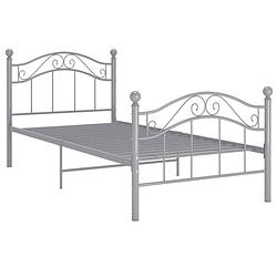 Foto van The living store bedframe - naam van de - eenpersoonsbed van gepoedercoat metaal - afmetingen- 209 x 97 x 92.5 cm -