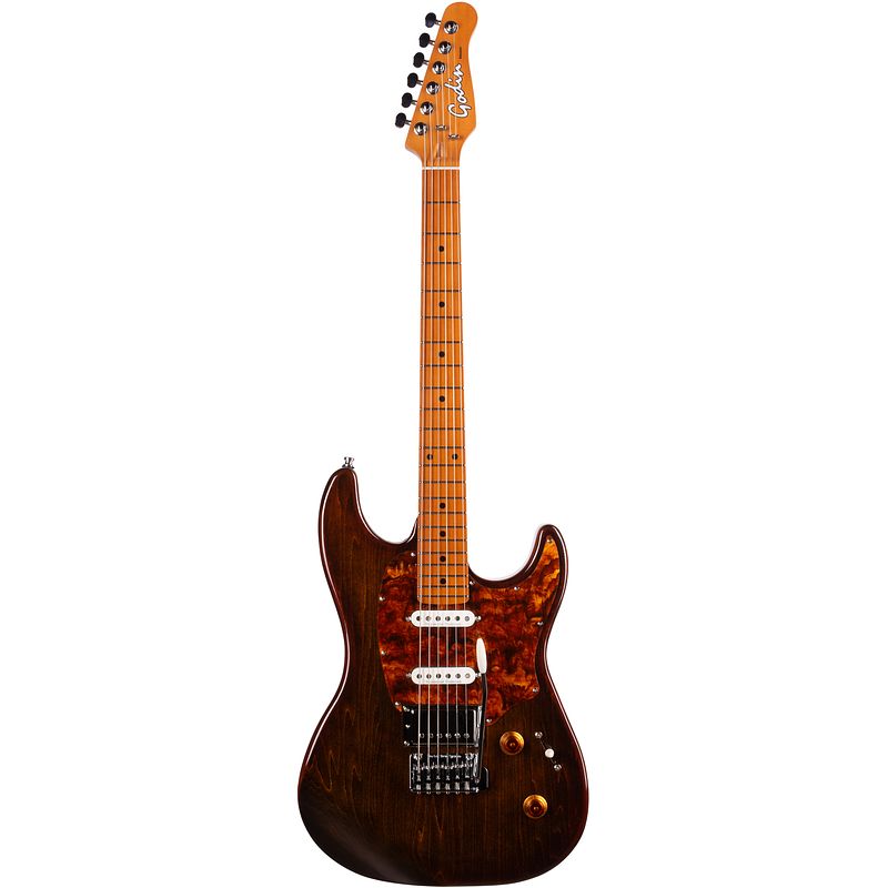 Foto van Godin session t-pro kanyon burst mn elektrische gitaar met gigbag