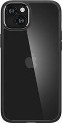 Foto van Spigen ultra hybrid apple iphone 15 back cover transparant met zwarte rand