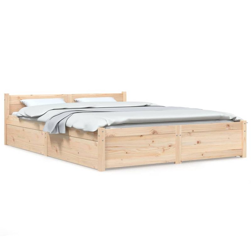 Foto van Vidaxl bedframe met lades 140x190 cm