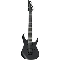 Foto van Ibanez iron label rgixl7-bkf black flat 7-snarige elektrische gitaar