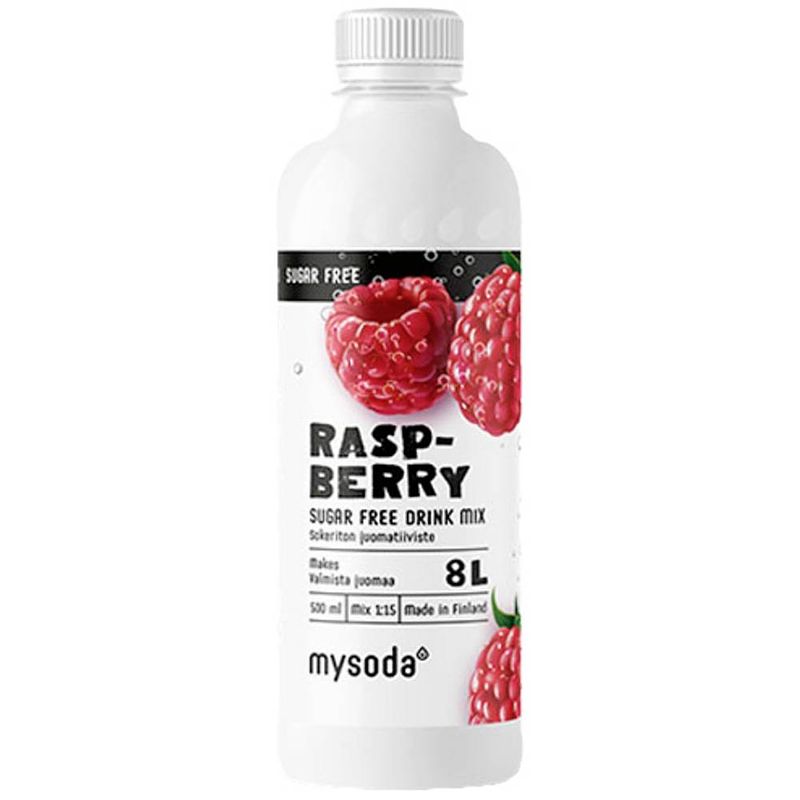 Foto van Mysoda siroop raspberry sugar free drink mix