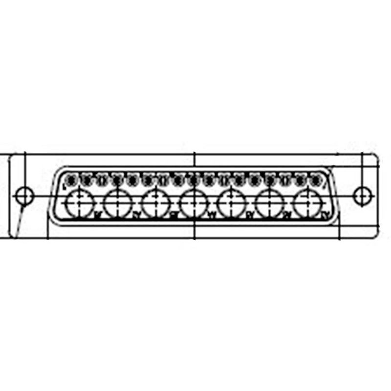 Foto van Molex 1727040025 d-sub connector aantal polen: 24 soldeerkelk 1 stuk(s) box