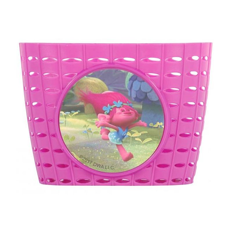 Foto van Dreamworks fietsmandje trolls plastic roze