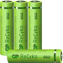 Foto van Gp oplaadbare aaa-batterijen 950 mah 4-pack