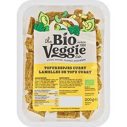 Foto van The bio veggie co. tofureepjes curry 200g bij jumbo