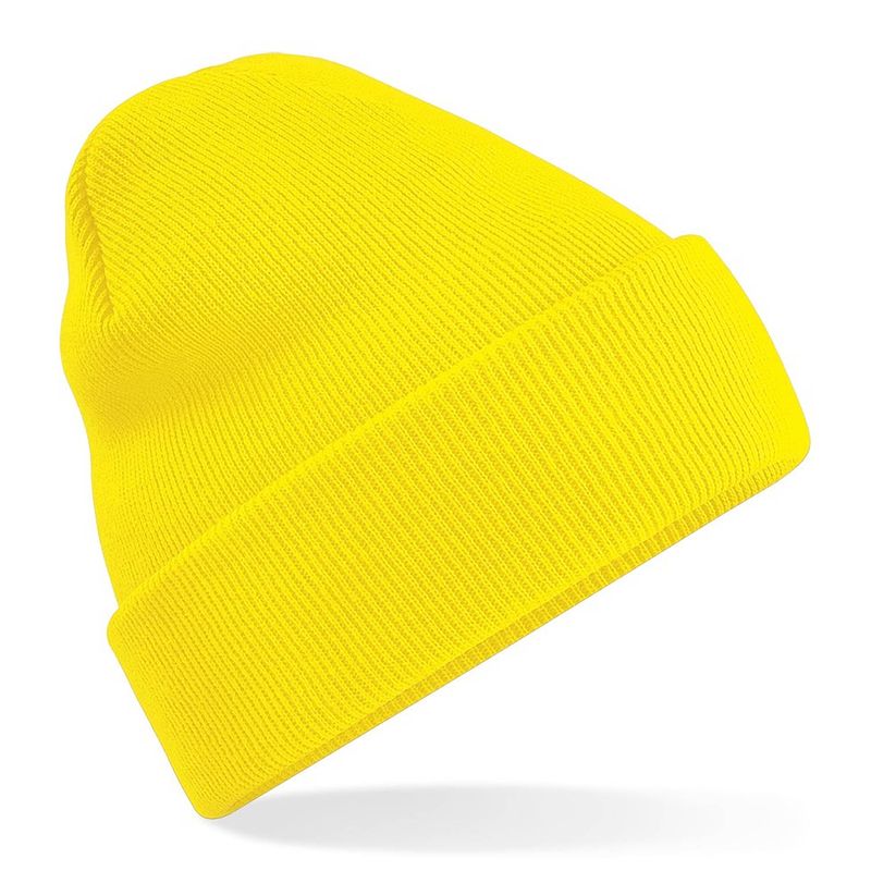 Foto van Beechfield original cuffed beanie yellow