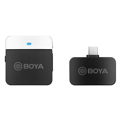 Foto van Boya 2.4 ghz dasspeld microfoon draadloos by-m1lv-u voor usb-c