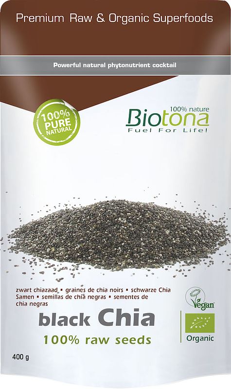 Foto van Biotona black chia raw