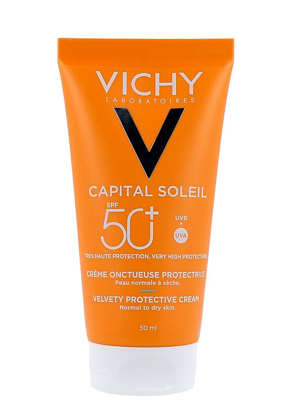 Foto van Vichy capital soleil fluweelachtige gezichtscrème spf50+