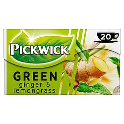 Foto van Pickwick ginger & lemongrass groene thee 20 stuks bij jumbo