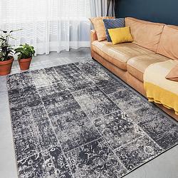 Foto van Lifa living vloerkleed - patchwork - grijs 160 x 230 cm