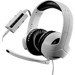 Foto van Thrustmaster y-300cpx over ear headset kabel gamen stereo wit, zwart volumeregeling, microfoon uitschakelbaar (mute)