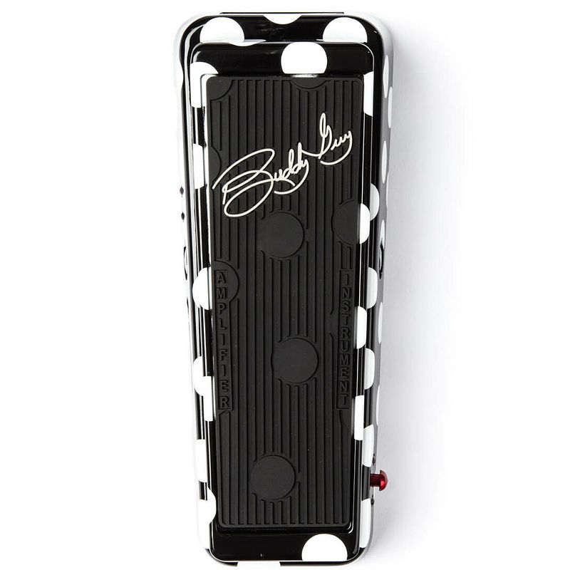 Foto van Dunlop bg95 buddy guy cry baby wah wah-pedaal met twee voices en polka dot afwerking