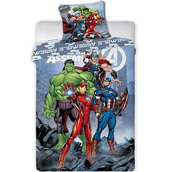 Foto van Marvel avengers dekbedovertrek assemble - eenpersoons - 140 x 200 cm - katoen