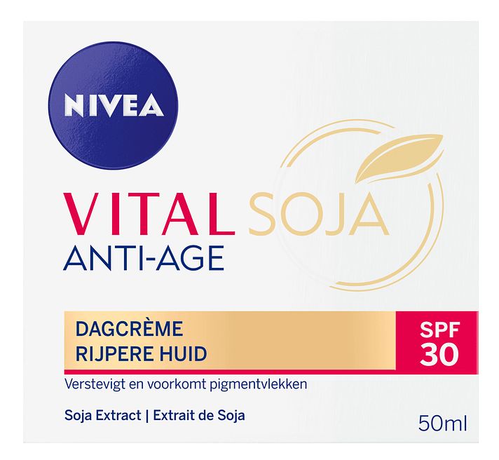 Foto van Nivea vital soja anti-age dagcrème spf30