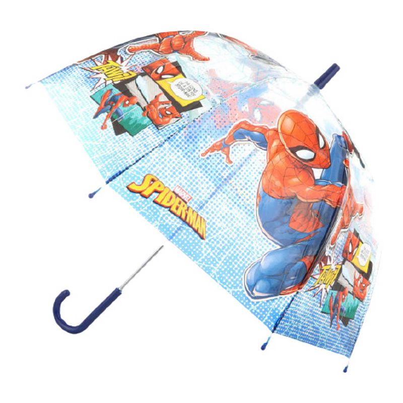 Foto van Marvel paraplu spider-man junior 48 cm polyester transparant