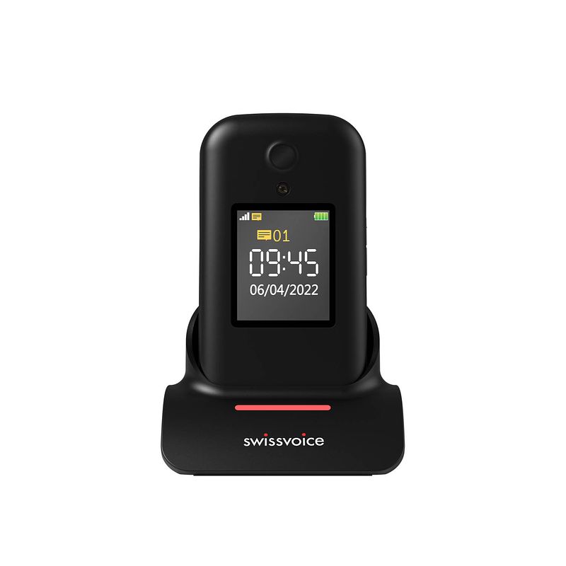 Foto van Swissvoice s38 senioren mobiele telefoon 2g - audio boost tot 35db - extra luid belsignalen